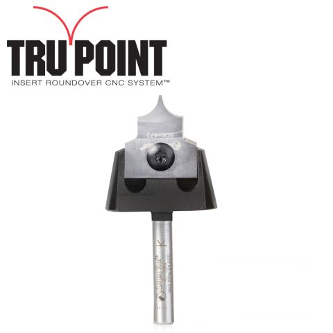 Amana Tool RC-1055 Tru Point Roundover Insert CNC System 1/4 Radius x 7/8 Dia x 1/2 x 1/4 Inch Shank Router Bit