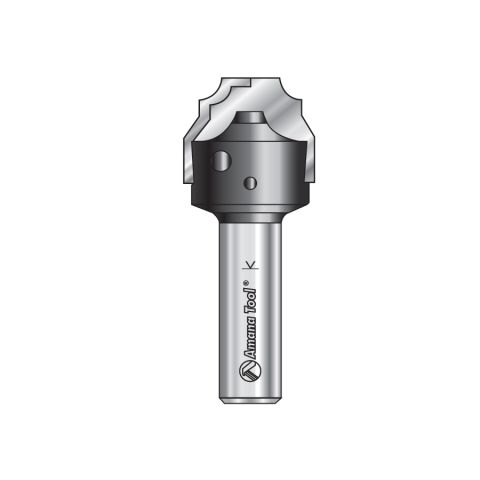 Amana Tool RC-2480 CNC Insert Nova System Bead Plunge Form for MDF & Wood Cabinet Doors 25/32 Dia x 23/64 x 1/2 Inch Shank